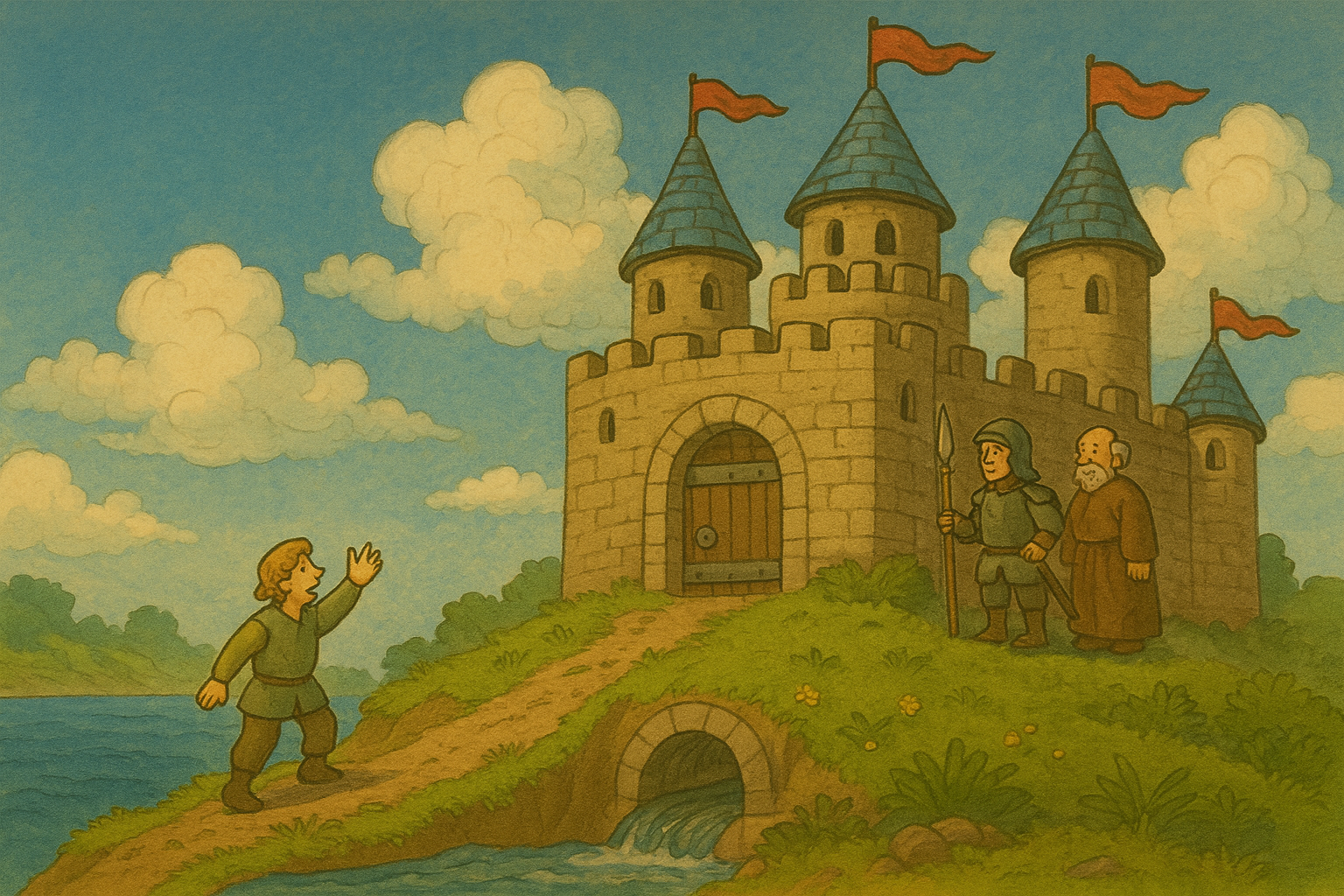[イソップ寓話] 城を守る方法 🏰