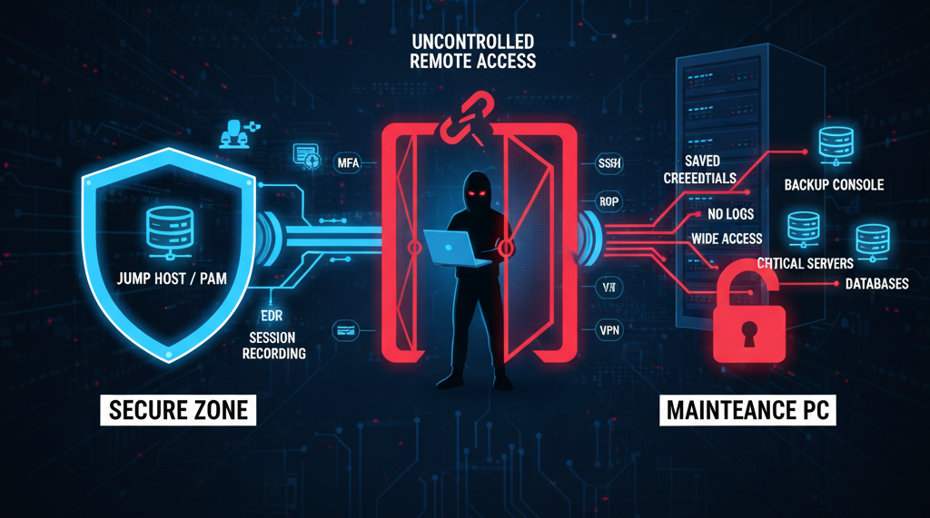 유지보수 업체를 통한 침투, 이렇게 막는다 — 원격 점검·관리 PC가 ‘최초 해킹 경로’가 되는 이유와 표준 대응안