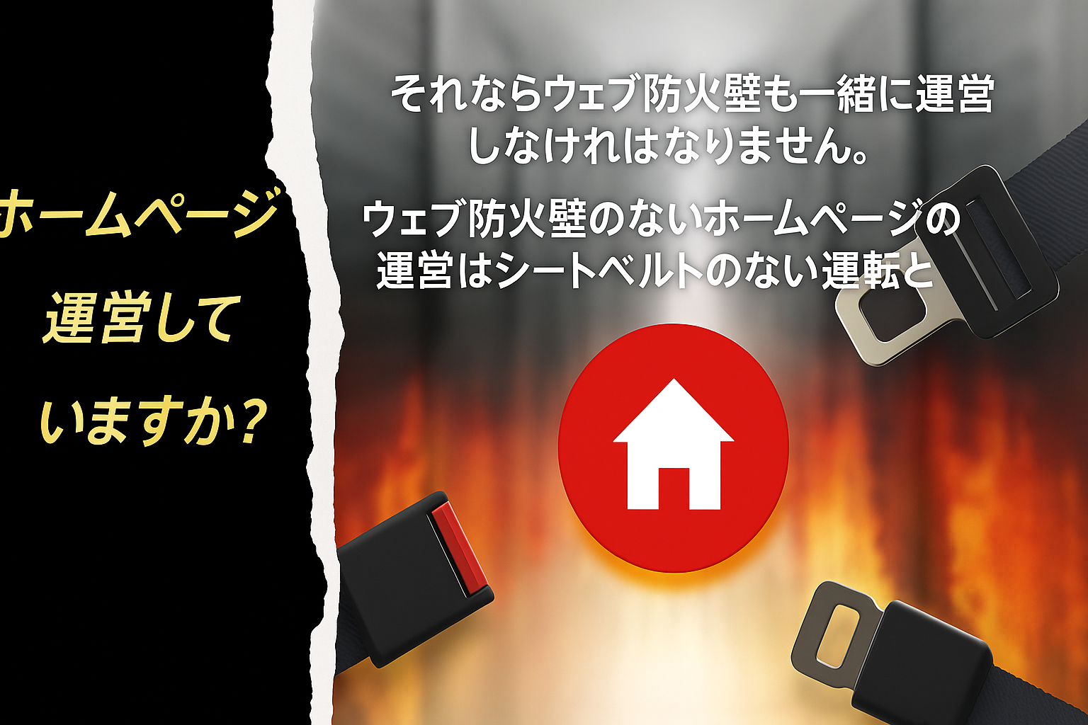ウェブファイアウォールなしのホームページ運営はシートベルトなしの運転と同じです。