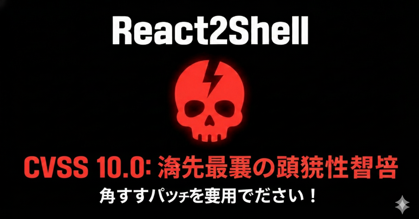 🔥 [緊急セキュリティ告知] React・Next.jsでCVSS 10.0の脆弱性を発見 — 認証なしでリモートコード実行が可能 (React2Shell)